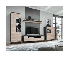 Price Factory - Ensemble de meubles de salon collection OASIS. Style design. - Gris