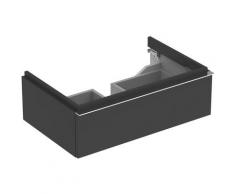 iCon Meuble sous-lavabo 840275 740x240x240x477 mm, Alpine poli brillant, Coloris: laque de lave