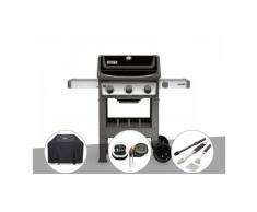 Barbecue gaz Weber Spirit II E-310 + plancha + Housse + Thermomètre iGrill 3 + Kit ustensiles 3