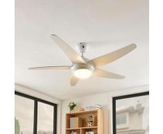 LED Ventilateur de plafond avec lampe 'Ranja' en bois pour salon & salle à manger