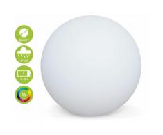 Boule lumineuse LED ⌀ 60cm 16 couleurs, étanche, recharge sans fil avec télécommande