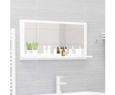 Vidaxl - Miroir de salle de bain Blanc 80x10,5x37 cm Aggloméré