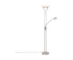 QAZQA empoli - LED Dimmable Lampadaire avec lampe de lecture Moderne variateur inclus - 1 lumière