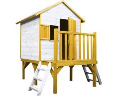 Soulet - Cabane en bois pour enfant sur pilotis 2 échelles - Iloa