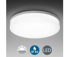 Plafonnier LED 18W éclairage plafond salle de bain IP54 luminaire plafond salle de bain cuisine
