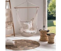 Idmarket - Fauteuil suspendu bohème 2 coussins design macramé