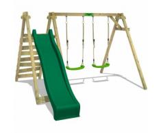 Balançoire FATMOOSE JollyJay Fast XXL Portique pour enfants avec 2 sièges de balançoire, plateforme