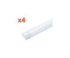 Réglette lumineuse LED 150cm 60W (Pack de 4) - Blanc Froid 6000K - 8000K