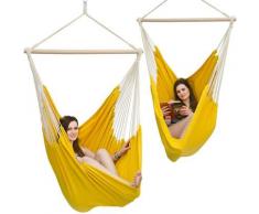 Amanka - Fauteuil Suspendu pour asseoir 2 personnes Hamac 185x130cm chaise 100% coton balançoire