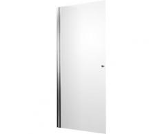 Porte de douche pivotante, verre 5 mm, profilé alu argenté, YoungLine, Schulte, 80 x 190 cm