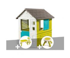 Cabane enfant Pretty + Table et 2 chaises + Tabouret - Smoby