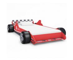 Lit Voiture de Course pour Enfants 90x200 cm Rouge