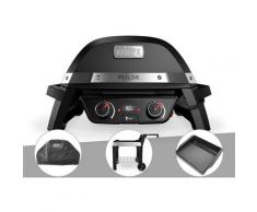 Barbecue électrique Pulse 2000 + Housse + Chariot + Plancha - Weber