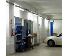 Lot de 5 luminaires à tubes LED 44W pièces humides couloirs plafonniers 4000K tubes sous-sol atelier