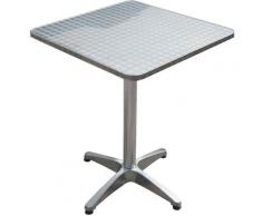 Harms - Table d'appoint de bistrot Alu Frame Plate Pliante Garden Party Meubles en acier inoxydable