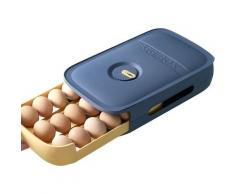 Fei Yu - Boite a Oeuf de Rangement Frigo en Plastique Panier 18 Oeufs Range Frais Empilable