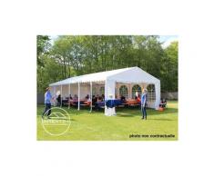 Intent24.fr - INTENT24 INTENT24 5x8m tente de réception, PVC env. 550g/m², H. 2m, blanc