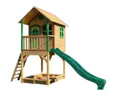 AXI - Sarah Playhouse: Maisonnette pour enfants, fenêtres intégrées et bois très résistant
