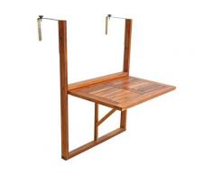 Estexo - Table de balcon Table suspendue de balcon Table pliante en bois
