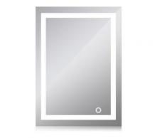 JEOBEST®Miroir de salle de bain avec éclairage?LED Touch Blanc Froid Ip 67 (60 * 80?