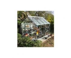 Serre verre trempé 3mm ALLIUM VENUS 5 m² - Aluminium naturel