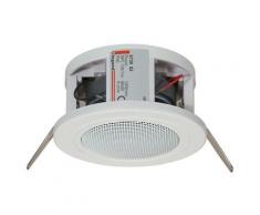 Haut parleur spot encastré pour faux plafond 8ohms 20W dimensions diamètre 100mm blanc (573982)