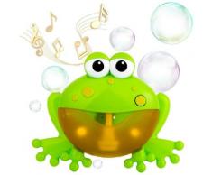 Machine à Bulles, Jouet à Bulles de Bain pour Bébé, Machine à Bulles de Musique Automatique avec 12
