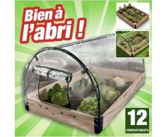 Carré potager mini-serre de jardin avec châssis et couverture de protection