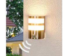 LED Lampe Exterieure Detecteur De Mouvement 'Lucja' en inox