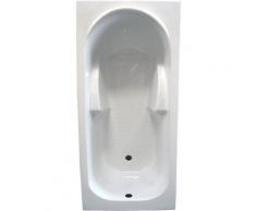 Baignoire FANY - Bac rectangulaire 140x70cm - ABS et Acryl renforcé 3mm - Blanc
