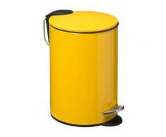 Poubelle à Pédale 'Softclose' 3L Jaune