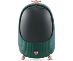 Elle - Boîte de rangement cosmétique avec lumière led, tiroir de rangement de bijoux en plastique,