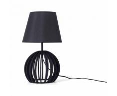 Lampe à poser noire au style moderne et naturel