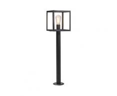 Lampadaire de jardin Moderne noir 100 cm - Rotterdam Qazqa Moderne Luminaire exterieur cube