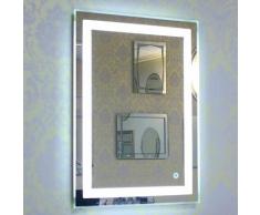 ®Miroir de salle de bain avec éclairage LED Miroir lumineux à LED avec interrupteur d'éclairage