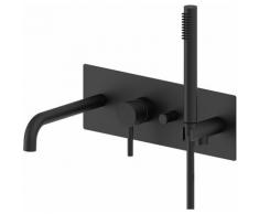 Mitigeur bain / douche encastré complet Paffoni Light LIG001 | Noir mat