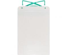 Porte-documents magnétique - avec crochet et bande magnétique, pour format A4 - h x l 310 x 220 mm,