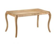 Betterlife - Table de salle à manger 135x75x76 cm Bois de manguier massif2551-A