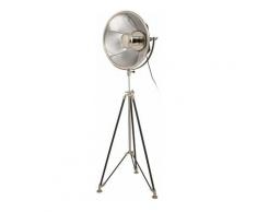 Paris Prix - Lampadaire Design Vintage bowie 157cm Noir & Argent