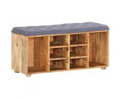 Rogal banc d'entrée 100x35x47 cm bois de manguier solide Rogal