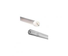 Silamp - Kit de Réglette LED étanche + Tube Néon lumineuse LED 60cm T8 10W - Blanc Neutre 4000K