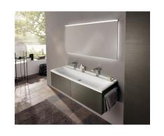 Keramag Xeno 2 Meuble sous-lavabo 807762 1595x350x475mm, texture bois Gris Scultura - 807762000