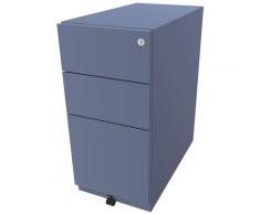 Bisley Caisson roulant Note™, avec 2 tiroirs universels, 1 tiroir pour dossiers suspendus, h x l x