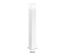 Lanterne aluminium ges402 lampadaire led blanc extérieur moderne e27 ip44 - Gea Led