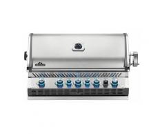 Barbecue gaz encastrable Prestige Pro 665 inox 4 brûleurs + Sizzle Zone + brûleur arrière + Fumage