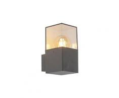 denmark - LED Applique murale Moderne - 1 lumière - L 85 mm - Anthracite - Moderne,Rustique - Salle