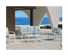 Salon de jardin en aluminium 5 places Amza