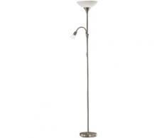 Lampadaire liseuse nickel UP 1 E27 - Eglo