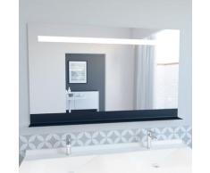 Miroir ETAL 120x80 cm - éclairage intégré à LED, interrupteur sensitif et tablette de rangement