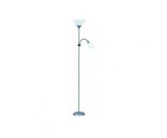 Lampadaire avec liseuse Basic, 177 cm, blanc, 60 W